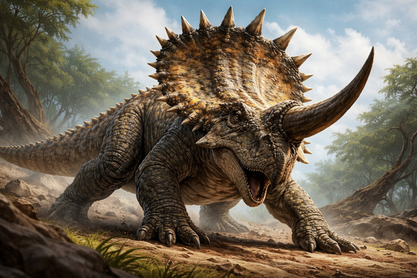 Einiosaurus– Defensive Stance Dinosaur Builds from 3D Printing