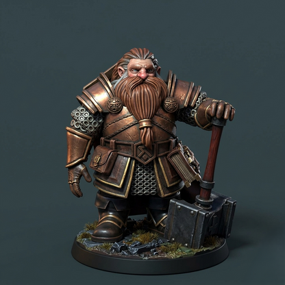 Dwarven Warrior Builds from 3D Printing