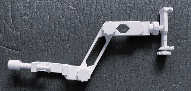 Ball-Joint Phone Holder with Grip Clamp Builds from 3D Printing
