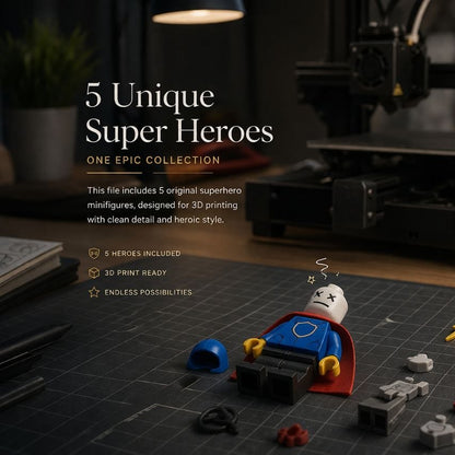 5 Super Hero LEGO Builds from 3D Printing
